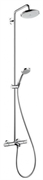 Душевая система Hansgrohe Croma 27223000 220 Showerpipe верхний душ 22 см, термостатическая, хром