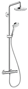 Душевая система Hansgrohe Select S 180 2jet, с термостатом, белый/хром, 27253400