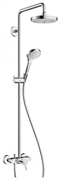 Душевая система Hansgrohe Croma Select S 27255400 Showerpipe 180 2jet, белый/хром