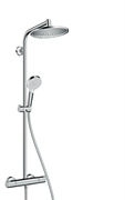 Душевая система Hansgrohe Crometta S 240 1jet Showerpipe 27267000 с термостатом, хром