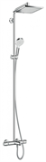 Душевая система Hansgrohe Crometta E 240 1jet Showerpipe 27298000 с термостатом, хром