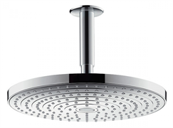 Верхний душ Hansgrohe Raindance Select 27337000, 30х30 см, 2 режима струи, с держателем