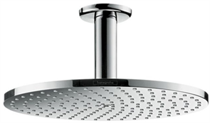 Верхний душ Hansgrohe Raindance PowderRain 27620000, 24х24 см, 2 режима струи, с держателем, хром