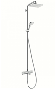 Душевая система Hansgrohe Croma E Showerpipe 280 1jet 27687000 c термостатом и изливом для ванны, хром
