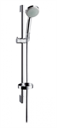 Душевой гарнитур Hansgrohe Croma 100 1jet/Unica'C 27717000, 1 режим струи, высота 66,8 см, корпус хром, лицевая часть серая