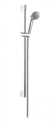 Душевой гарнитур Hansgrohe Crometta 85 Mono 1jet 27728000, штанга 65 см, корпус хром, лицевая часть серая
