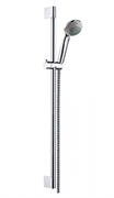 Душевой гарнитур Hansgrohe Crometta 85 Vario 27762000, штанга 90 см, корпус хром, лицевая часть серая