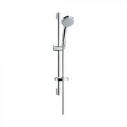 Душевой гарнитур Hansgrohe 27772000 Croma 100 Vario, корпус хром, лицевая часть белая