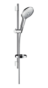 Душевой гарнитур Hansgrohe Raindance Select 150 3jet 65 27802000, корпус хром, лицевая часть белая