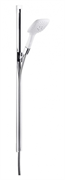 Душевой гарнитур Hansgrohe PuraVida 27853400, 90 см, корпус хром, лицевая часть белая, 3 режима струи