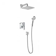 Душевая система скрытого монтажа Hansgrohe Crometta 27957000 E 240 1jet с однорычажным смесителем, хром