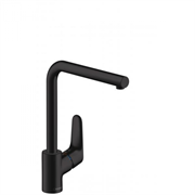 Смеситель Hansgrohe Focus 31817670 для кухонной мойки, черный матовый