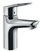 Смеситель Hansgrohe Novus 71081000 Loop 100, для раковины, с донным клапаном, хром