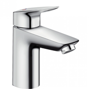 Смеситель для раковины Hansgrohe Logis 71102000, CoolStart, с донным клапаном, хром