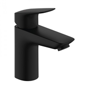 Смеситель для раковины Hansgrohe Logis 71107670, с донным клапаном Push-Open, черный матовый