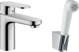 Смеситель Hansgrohe Vernis Blend для раковины с гигиеническим душем, хром, 71215000