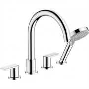 Смеситель Hansgrohe Vernis Shape 71459000 для ванны и душа, на борт ванны, хром