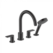 Смеситель Hansgrohe Vernis Shape 71459670 для ванны и душа, на борт ванны, матовый черный