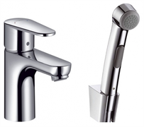 Смеситель Hansgrohe Talis E 71729000 для раковины с гигиеническим душем, хром