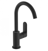 Смеситель для раковины Hansgrohe Rebris 72536670 S, с донным клапаном, черный матовый
