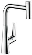 Смеситель Hansgrohe Talis Select S 72821000 300, для кухни, с вытяжным изливом, хром