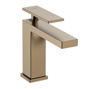 Смеситель для раковины Hansgrohe Tecturis E 73010140, с донным клапаном, цвет шлифованная бронза