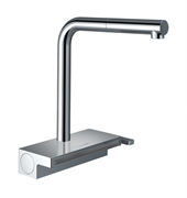 Кухонный смеситель Hansgrohe Aquno Select M81, 73830000, ComfortZone 250, с вытяжным изливом, 2 режима струи, хром