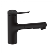 Смеситель Hansgrohe Zesis 74800670 M33 150 для кухонной мойки, черный матовый