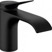 Смеситель Hansgrohe Vivenis 75012670 для раковины 80, без донного клапана, черный матовый