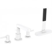 Смеситель Hansgrohe Finoris 76444700 на борт ванны, белый матовый