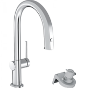 Смеситель Hansgrohe Aqittura M91 для кухонной мойки, с вытяжным изливом, с подключением к фильтру, хром, 76803000
