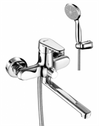 Смеситель Lemark Point LM0317C для ванны, с душевым гарнитуром, хром