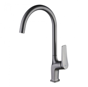 Смеситель Lemark Bronx LM3705GM, для кухни, графит