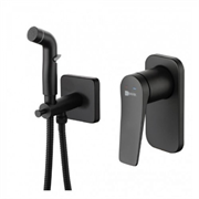 Гигиенический душ Lemark Bronx LM3719BL, со смесителем, черный