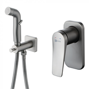 Гигиенический душ Lemark Bronx LM3719GM со смесителем, графит