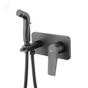 Гигиенический душ Lemark Bronx LM3720BL, со смесителем, черный