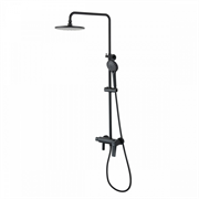 Душевая система Lemark Bronx LM3762BL, с изливом, черный