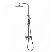 Душевая система Lemark Bronx LM3762GM, с изливом, графит