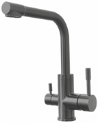 Смеситель Lemark Expert LM5061GMN для кухни с подключением к фильтру с питьевой водой, цвет графит