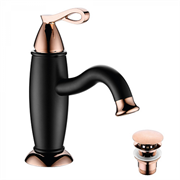 Смеситель Lemark Prime LM6106BRG для раковины с донным клапаном, черный