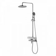 Душевая система Lemark Tropic LM7010C, с термостатом, с изливом, хром