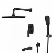 Душевая система Lemark Ursus LM7222BL, цвет чёрный