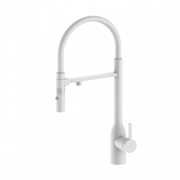 Смеситель для кухонной мойки Paulmark Magneto One Ma213188-WH, с подключением к фильтру, белый матовый