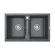 Кухонная мойка Paulmark TANDEM 80/2 PM238150-DG графит