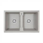 Кухонная мойка Paulmark TANDEM 80/2 PM238150-GR серый