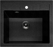 GranFest QUADRO GF-Q-561, мойка, мрамор, черный