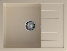 GranFest QUADRO GF-Q-650 L, мойка, мрамор, кашемир