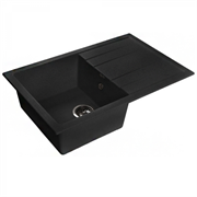 GranFest QUADRO GF-Q-650 L, мойка, мрамор, черный