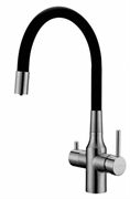 Смеситель для кухни Paulmark Salix никель Sa213419-NI