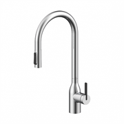 Смеситель для кухонной мойки Paulmark Universal Un213880-BS, с подключением к фильтру, нержавеющая сталь